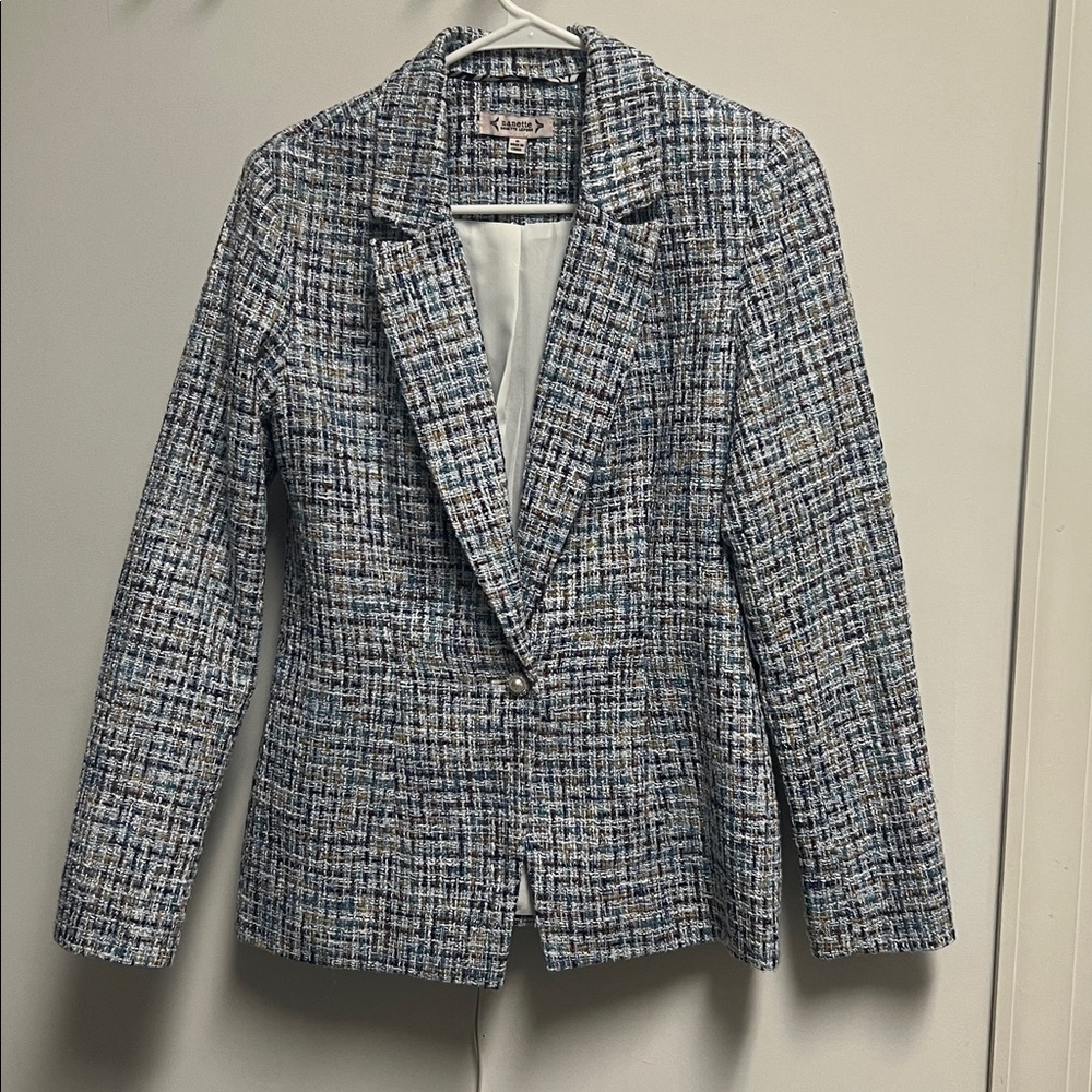 Nanette Lepore Multicolor Tweed Blazer